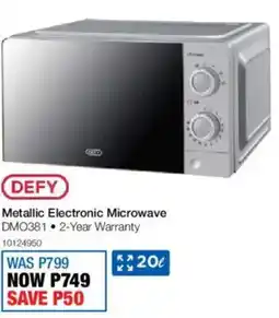 OK Furniture Defy Metallic Electronic Microwave offer