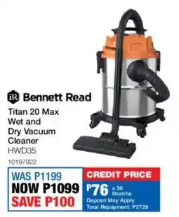 OK Furniture Bennett Read Titan 20 Max Wet and Dry Vacuum Cleaner offer
