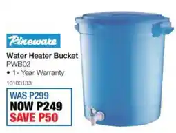 OK Furniture Pineware Water Heater Bucket offer