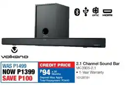 OK Furniture Volkano 2.1 Channel Sound Bar offer