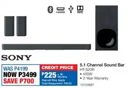 OK Furniture Sony 5.1 Channel Sound Bar offer
