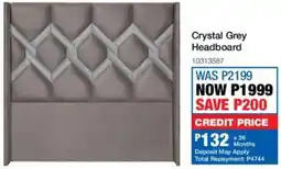 OK Furniture Crystal Grey Headboard offer