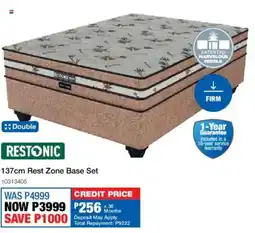 OK Furniture Restonic 137cm Rest Zone Base Set offer