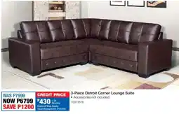 OK Furniture Detroit Corner Lounge Suite offer