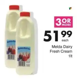 Save Hyper Melda Dairy Fresh Cream offer
