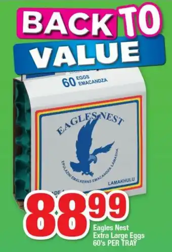Eagles Nest Extra Large Eggs 60's