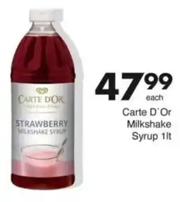 Save Hyper Carte D'Or Milkshake Syrup offer