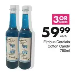Save Hyper Firdous Cordials Cotton Candy offer