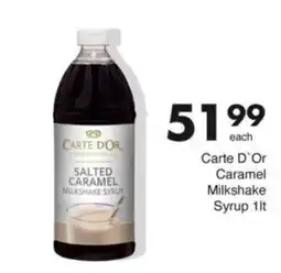 Save Hyper Carte D'Or Caramel Milkshake Syrup offer