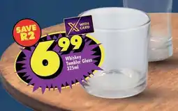 Shoprite Whiskey Tumbler Glass 325ml offer