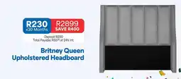 OK Furniture Britney Queen Upholstered Headboard offer