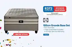 OK Furniture 152cm Grande Base Set offer