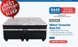 OK Furniture Restonic 183cm Tanzanite Base Set offer