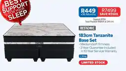 OK Furniture Restonic 183cm Tanzanite Base Set offer