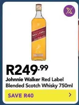 Shoprite Johnnie Walker Red Label Blended Scotch Whisky 750ml offer