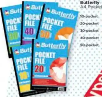 CNA Butterfly A4 Pocket Files 50-Pocket offer