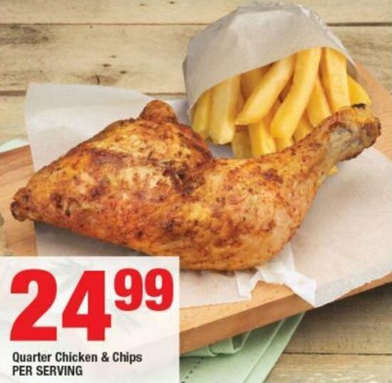 Quarter Chicken & Chips offer at OK Foods