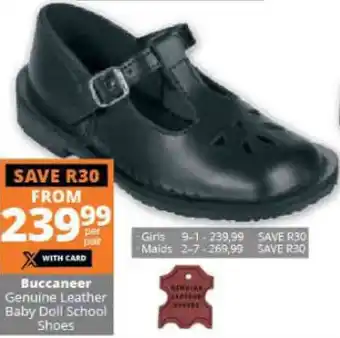 Checkers Buccanear Genuine Leather Baby Doll School Shoes offer
