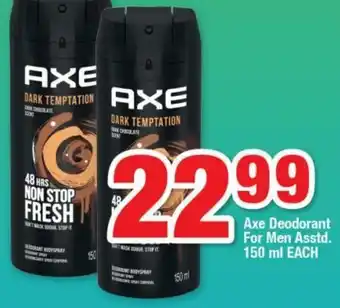 OK Foods Axe Deodorant for Men 150ml offer
