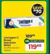Linctagon-C Broad Spectrum Relief 20 Effervescent Tablets