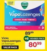 Dis-Chem Vicks Vapo Lozenges 24 Lozenges offer