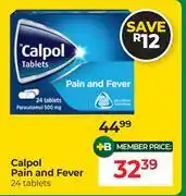 Dis-Chem Calpol Pain & Fever 24 Tablets offer