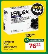 Dis-Chem Rehidrat Oral Electrolyte 6 Sachets offer