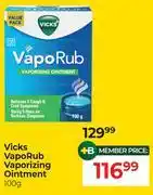 Dis-Chem Vicks Vapo Rub Vaporizing Ointment-100g offer