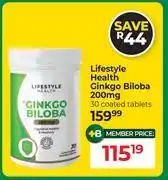 Dis-Chem Lifestyle Health Ginkgo Biloba 200mg 30 Coated Tablets offer