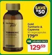 Dis-Chem Dis-Chem Gold Turmeric & Cayenne 90 Vegecapsules offer