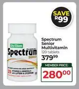Dis-Chem Spectrum Senior Multivitamin 120 Tablets offer