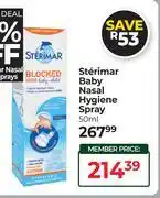 Dis-Chem Sterimar Baby Nasal Hygiene Spray-50ml offer