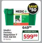 Dis-Chem Medic+ Factory Regulation 7 First Aid Kit 61 Items offer