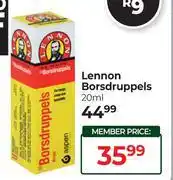 Dis-Chem Lennon Bors Druppels-20ml offer