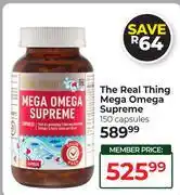 Dis-Chem The Real Thing Mega Omega Supreme 150 Capsules offer