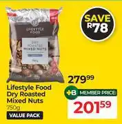Dis-Chem Lifestyle Food Dry Roasted Mixed Nuts-750g offer