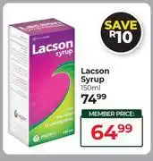 Dis-Chem Lacson Syrup-150ml offer
