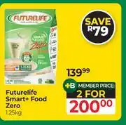 Dis-Chem Futurelife Smart+ Food Zero-For 2 x 1.25Kg offer