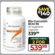 Dis-Chem Bio-Curcumin BCM-95 30 Vegetable Capsules-For 2 offer