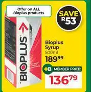 Dis-Chem Bioplus Syrup-500ml offer