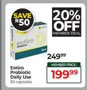 Dis-Chem Entiro Probiotic Daily Use 30 Capsules offer