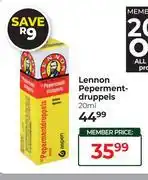 Dis-Chem Lennon Pepperment Druppels-20ml offer