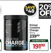 Dis-Chem Primal Creatine Charge-860g offer