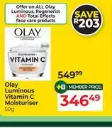 Dis-Chem Olay Luminous Vitamin C Moisturiser-50g offer