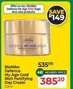 Dis-Chem Bionike Defence My Age Gold Rich Fortifying Day Cream-50ml offer