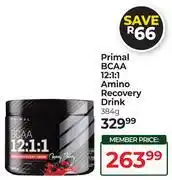 Dis-Chem Primal BCAA 12:1:1 Amino Recovery Drink-384g offer