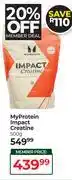 Dis-Chem MyProtein Impact Creatine-500g offer
