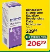 Dis-Chem Benzaderm Microbiome Equaliser Rebalancing Daily Moisturiser-50ml offer