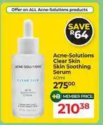 Dis-Chem Acne Solutions Clear Skin Soothing Serum-40ml offer