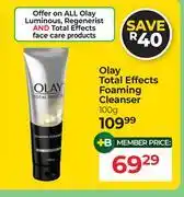 Dis-Chem Olay Total Effects Foaming Cleanser-100g offer